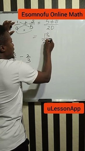 Butterfly Method of Adding and Subtracting Fractions