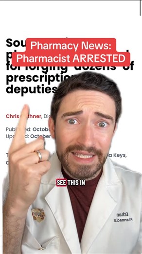 Dr. Ethan Melillo | Pharmacist | 🚨 BREAKING NEWS! 80+ felony charges for a pharmacist who forged scripts and cost the chain thousands. Here’s what we need to know.... | Instagram