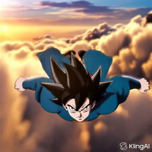 What Happens When You Make GOKU Fly with AI 😳🔥 #dbz #dbs #goku #ai #anime #fypシ #fypシ゚viral #viral