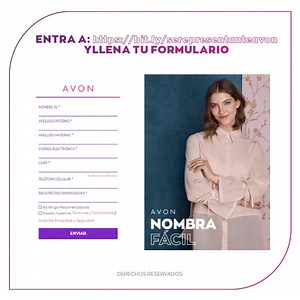 ¿Quieres iniciar tu negocio propio? ¡Puedes empezar hoy! Solo haz clic para convertirte en Representante Avon. Así de fácil, Así de rápido | Avon