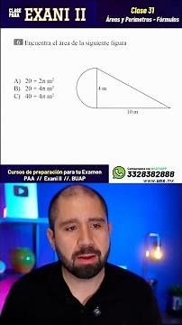 Areas and Perimeters / Formulas - EXANI II
