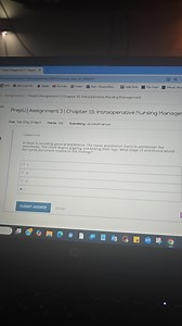 A client is receiving general anesthesia. The nurse anesthetist... | Filo