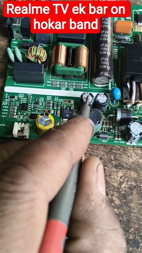 Realme TV On Hote Hi Band | Realme TV Auto Restart Problem | LED TV Repair #shorts