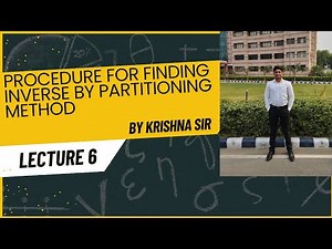 INVERSE BY PARTITIONING METHOD | MATRICES | LINEAR ALGEBRA