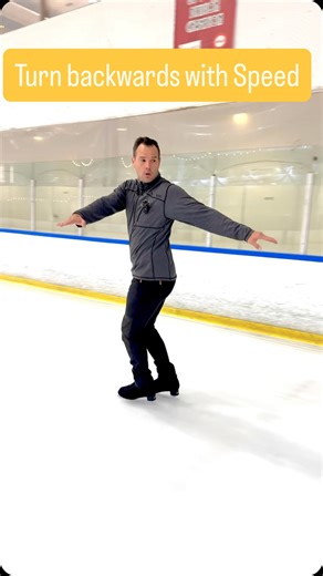 Ice Edge Academy | How to turn backwards without stopping. Try this and let me know how it goes? #iceskating #figureskating #iceedgeacademy... | Instagram