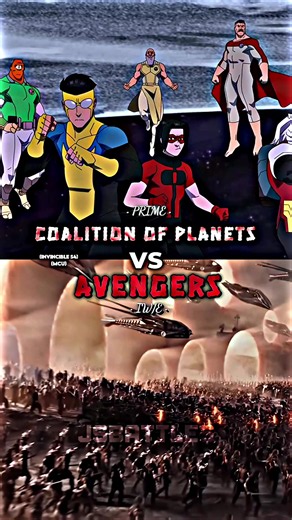 Coalition of Planets vs Avengers #coalitionofplanets #avengers #invincible #mcu #jsbattles