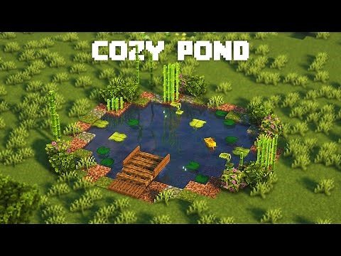 Minecraft | How to Build a Small Cozy Pond | Tutorial