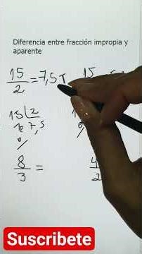 Learn the difference between apparent and improper fractions in seconds!