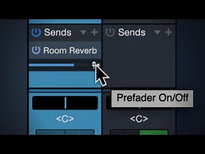 What do Pre Fader and Post Fader mean?