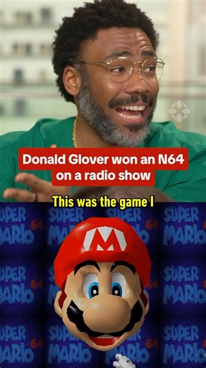Donald Glover won his N64 and a copy of Super Mario 64 through Radio Disney. #nintendo #n64 #ign