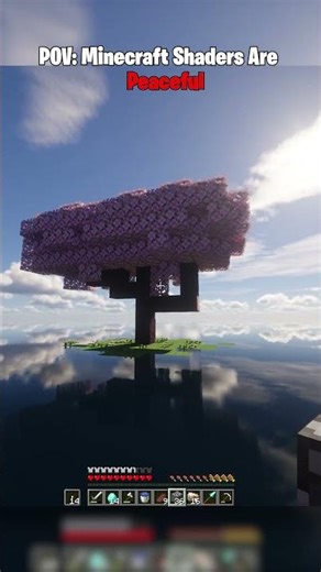 POV: Minecraft Shaders are peaceful #minecraft #minecraftshorts #fyp #chaos