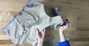 Video Tutorial: How To Sew Full Lining To A Fitted Blouse With Darts.