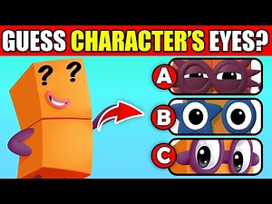 Guess The NUMBERBLOCKS Characters By Their Eyes? 👀🔢| Two, Five, Six, Eight, One, Four, Seven, Ten