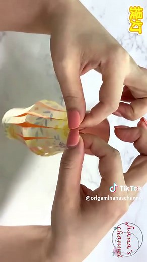 簡単折り紙で作るちょうちんの作り方