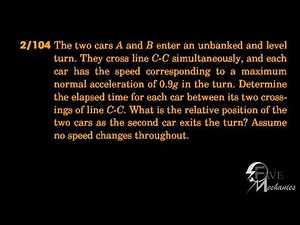 Problem 2-104/2-105/2-106/ Engineering Mechanics Dynamics