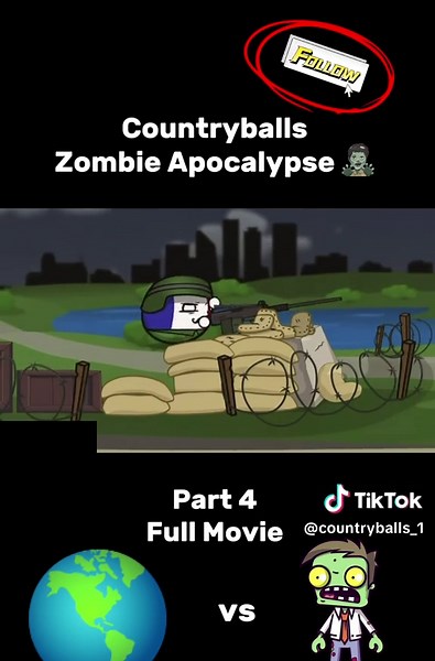 Countryballs in a Zombie Apocalypse