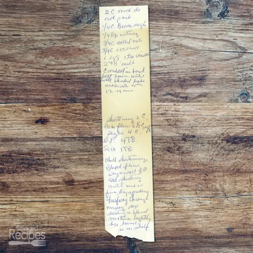 Coconut Oat Cookies 🥥🍪 Chewy, sweet, and filled with nutty goodness, these cookies are the perfect afternoon pick-me-up! Simple ingredients and a quick bake make them ideal for family snacks or sharing with friends. Link in first c.o.m.m.e.n.t! #cookies #baking #homemade #oatmeal | Salvaged Recipes