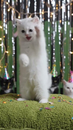 My cat birthday party dance tonight at all cats celebration party