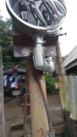 Almost Done Preparing Meter Steal Post and Wiring