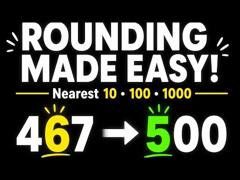 Rounding Numbers | Nearest 10, 100 & 1000 Explained Step by Step