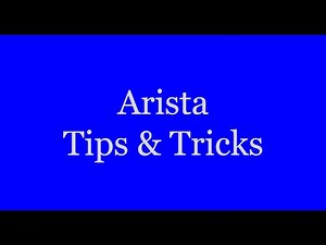 Arista Monthly Tips and Tricks #2: EOS alias command
