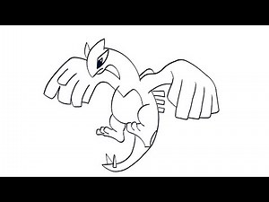 Dibujos Muy Fáciles - como dibujar pokemon Lugia - Tutorial de Dibujo