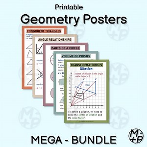 Complete Geometry Posters Bundle (set of 40): High School Math Classroom (digital Download 027) - Etsy