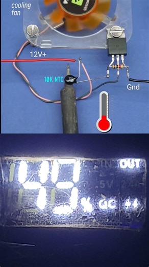 Contrôle de ventilateur automatique avec capteur de température (NTC) ! 🌡️🌬️