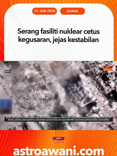 Serangan Israel ke Atas Fasiliti Nuklear Iran: Kegusaran Global
