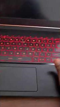 MSI Gaming laptop with light keyboard #shorts