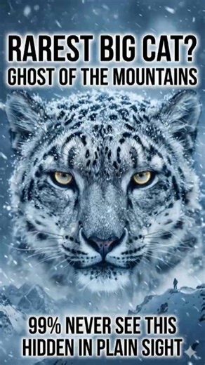 The Snow Leopard: The Rarest Big Cat You'll Never See 🐆❄️ #amazonrainforest #snowleopard