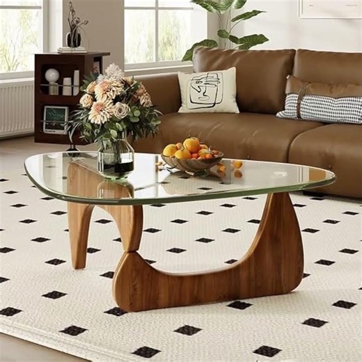 Modern Glass Top Coffee Table for Living Room | Amazon Home Finds #shorts #amazonfinds