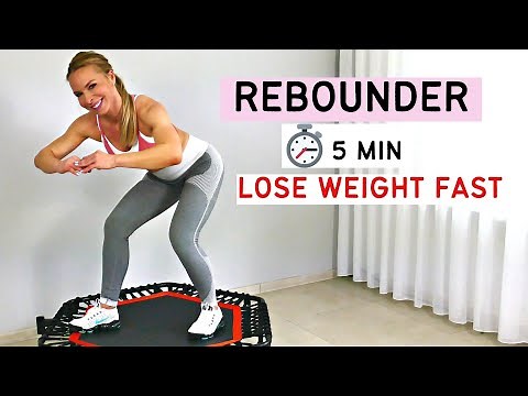 5 min trampoline workout| Rebounder workout 5 minutes| mini trampoline| rebounding workouts