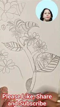 Jasmine Flower Drawing Tutorial|#shorts #flowerdrawing