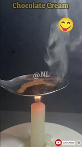 Satisfying melt Chocolate Cream ❤️👍 using a candle #chocolate #chocolater #shorts #viral #trending