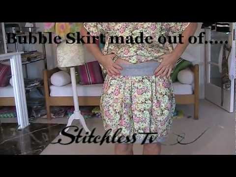 HOW TO MAKE A BUBBLE SKIRT - easy sewing tutorial