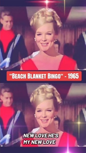 Linda Evans in the 1965 film "Beach Blanket Bingo" (sung by Jackie Ward) with Annette Funicello.