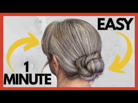 Elegant Sleek bun Hairstyle for medium to long hair