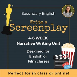 Screenwriting NARRATIVE UNIT - Write a Screenplay / Script Creative Writing