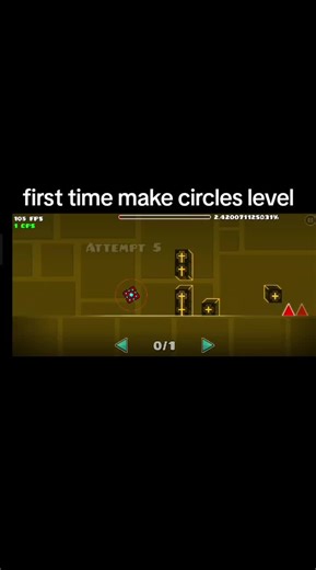 Creating Circles Level in Geometry Dash