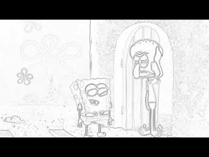 Spongebob squarepants the smoking peanut sketch