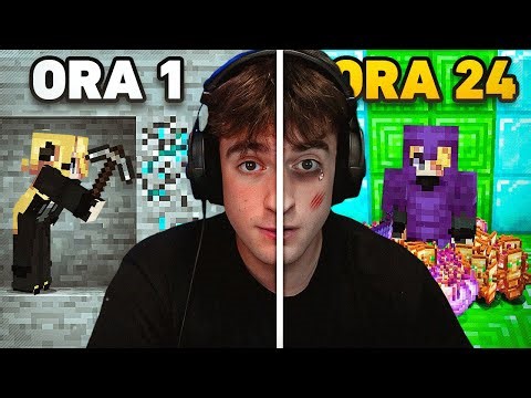 Ho giocato a Minecraft per 24h di fila. (Film Completo)
