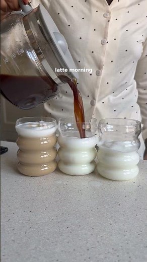 Latte ASMR ☕🧊 Calm Coffee Sounds & Aesthetic Morning Routine #asmr #coffee