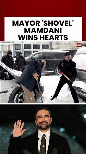 WATCH: NYC Mayor Zohran Mamdani Shovels Snow With Residents After Winter Storm | US News