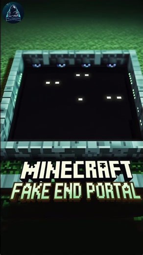 Minecraft Fake End Portal Hack #minecraft #endportal #fakke #shorts