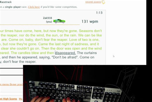 typeracer打字练习