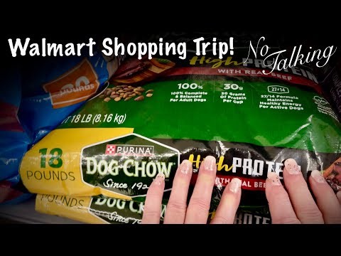 ASMR~Walmart Shopping! Pet food bags! (No talking version) Super crinkly delight!