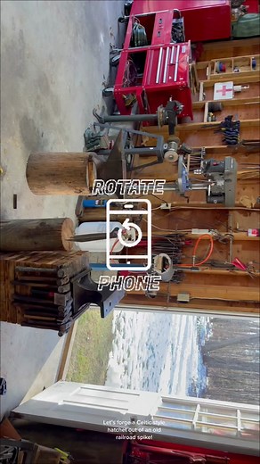 My new favorite🤘😝#blacksmith #art #celtic #axe #tools #yellowgooseforge #diy