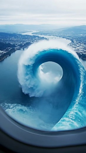 Portland, Oregon 🌊 — this looping wave isn’t going anywhere, just turning beautifully in place! What’s happening here? Likely a standing wave, where fast-moving water hits a slower section or underwater obstacle, creating a mesmerizing, stationary swirl that keeps spinning. Nature’s own endless loop! #earthimpacts #openartai #fblifestyle #portlandwaves #naturepatterns This content isn’t real — it’s a simulated ‘what if’ scenario created by AI for visual exploration. | Earth Impacts