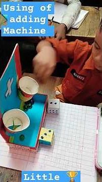 Genius Kid Uses DIY Machine for Math! | Simple Addition Hack 🧮✨#adding #learning_by_doing ‪@acc6to12‬